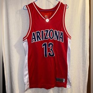 Arizona Zahn 13 Jersey. Red and White. Nike Elite. Size L (48)